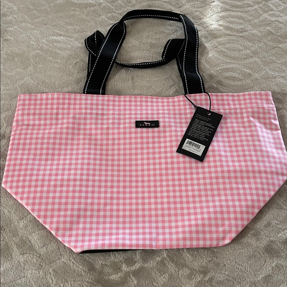 NEW Pink Gingham Cotton Canvas Tote Bag from Scout - Picture 5 of 6